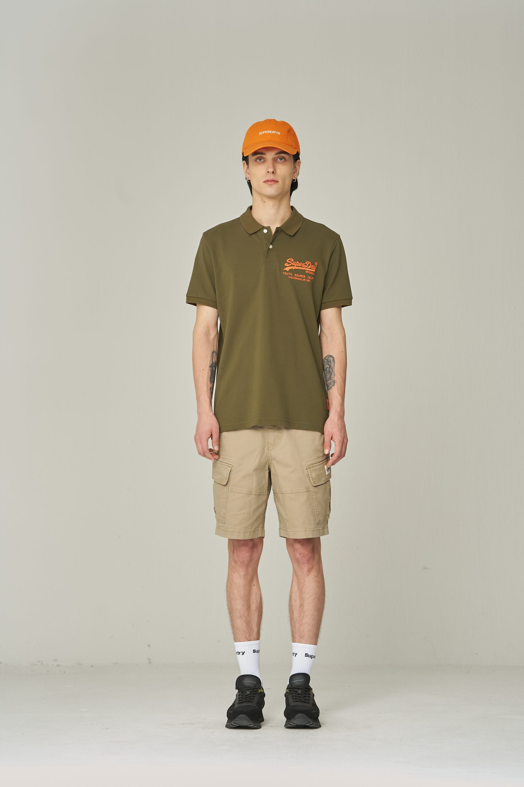 MUSCLE FIT HERITAGE POLO SHIRTS KHAKI SDMSCDO02 KKHK 5