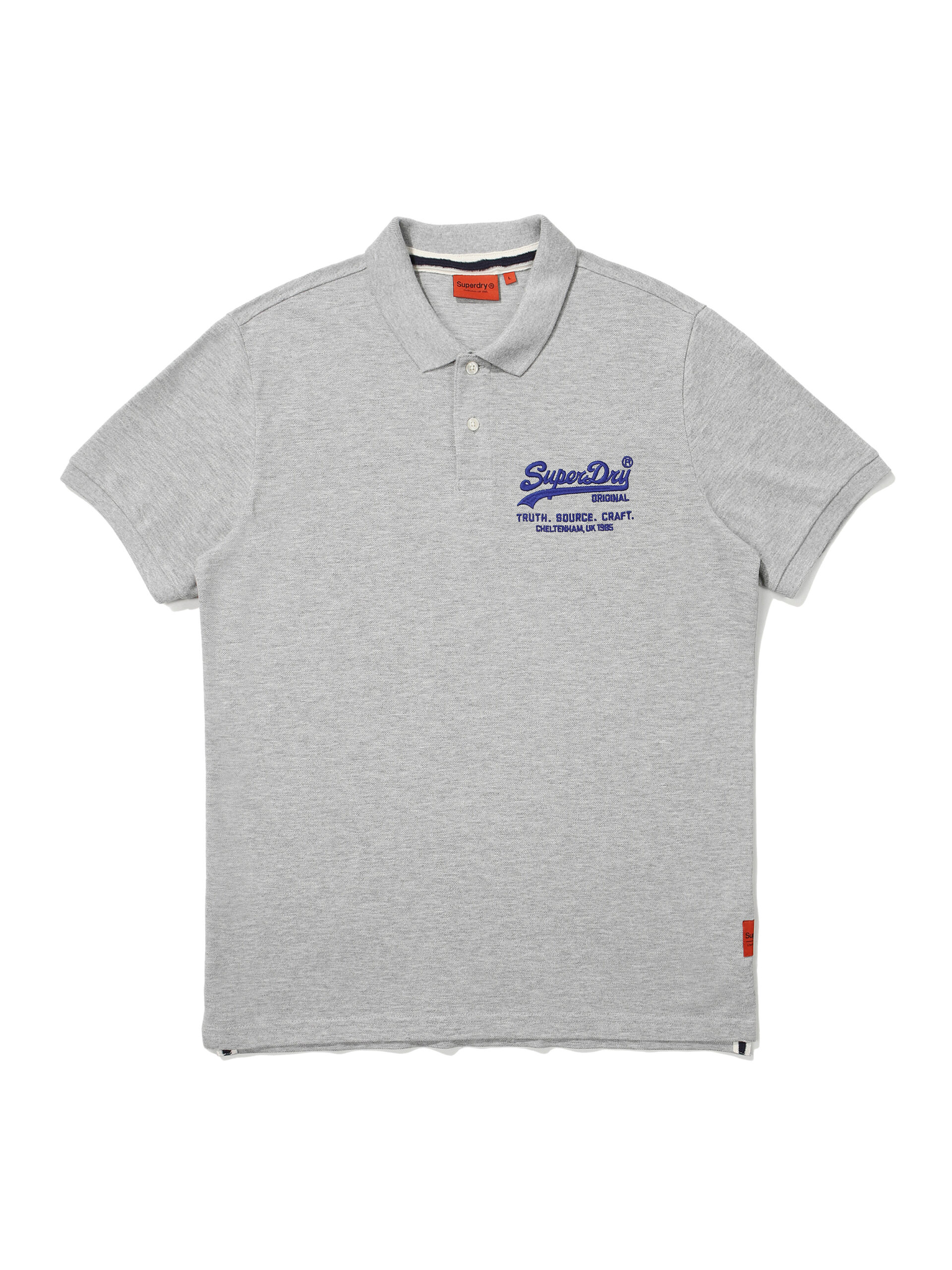 MUSCLE FIT HERITAGE POLO SHIRTS M GREY SDMSCDO02 KMGR 1