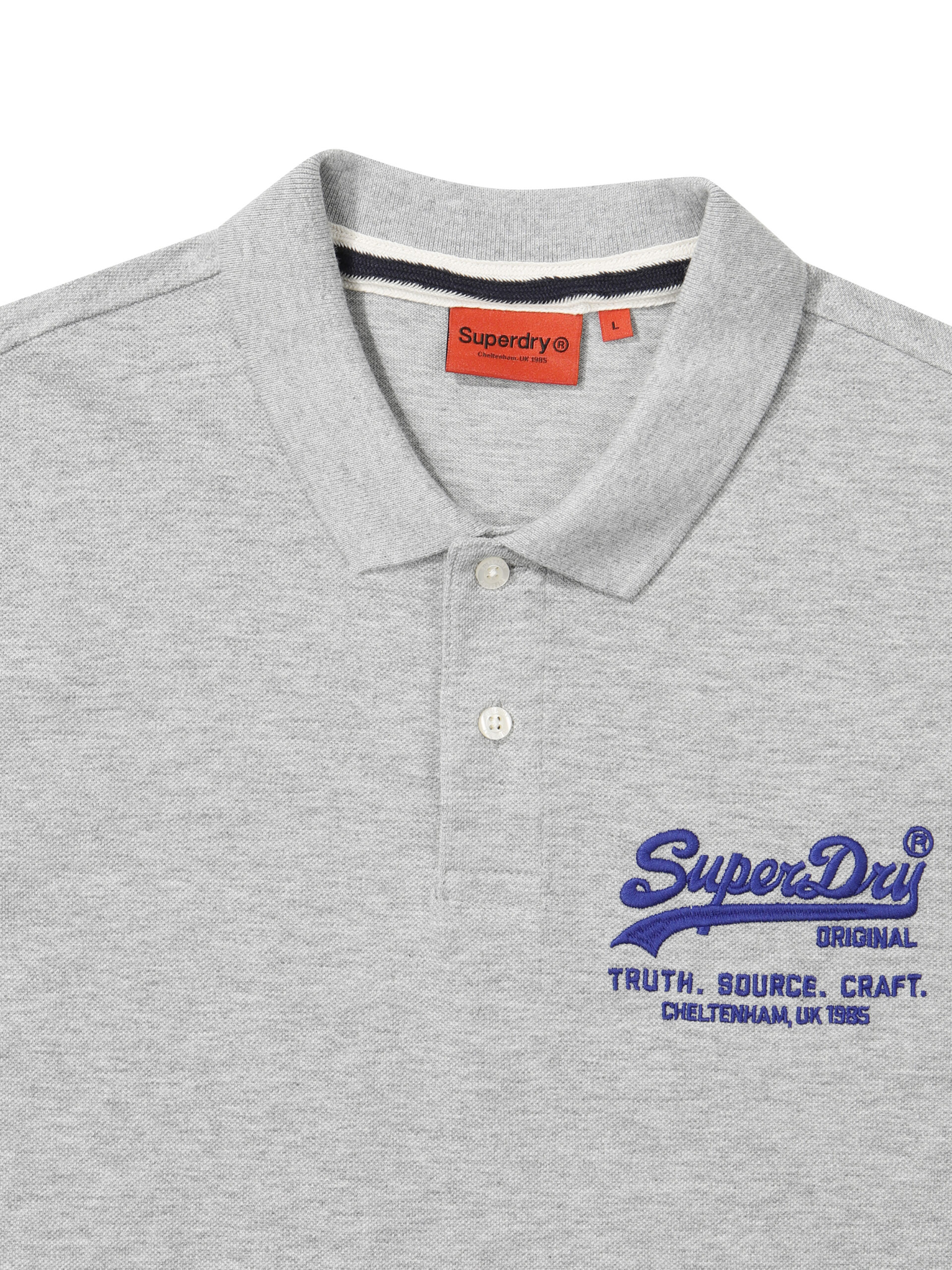 MUSCLE FIT HERITAGE POLO SHIRTS M GREY SDMSCDO02 KMGR 3