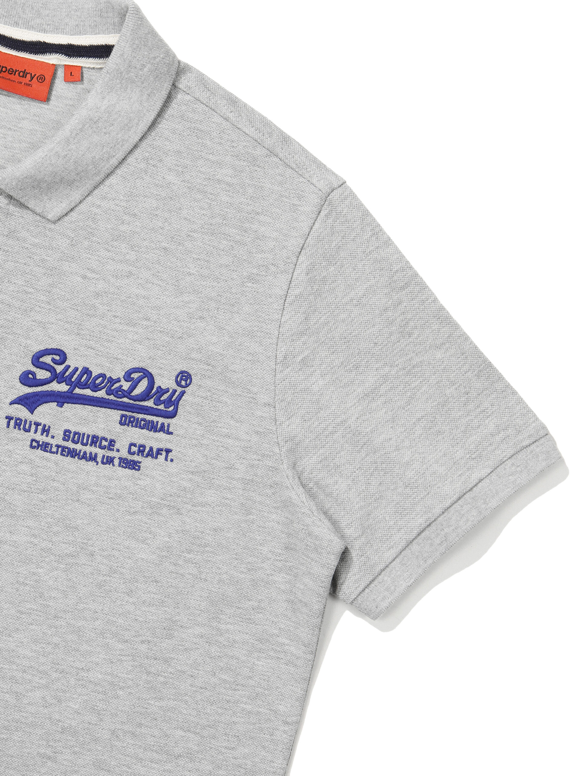 MUSCLE FIT HERITAGE POLO SHIRTS M GREY SDMSCDO02 KMGR 4