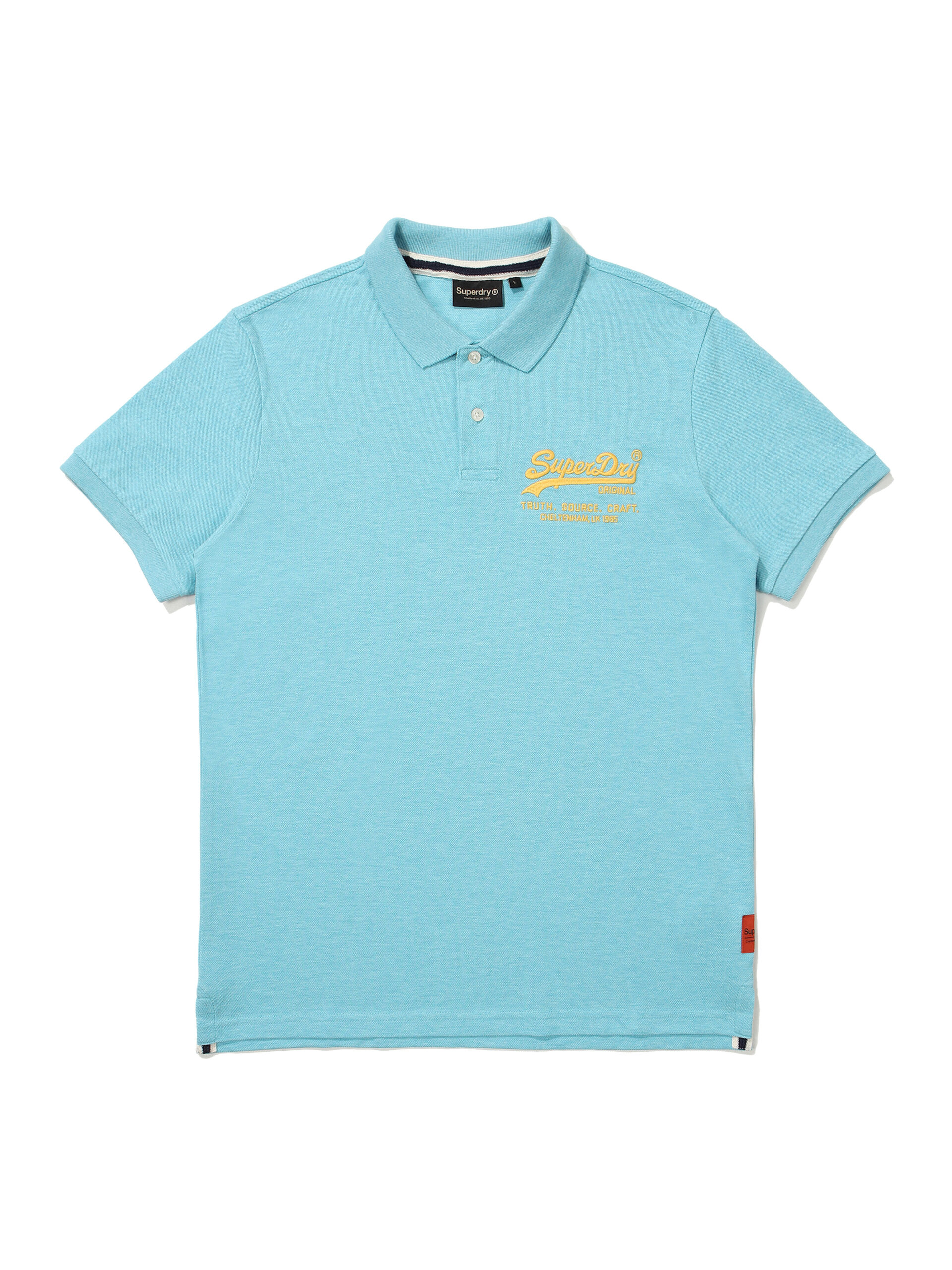 MUSCLE FIT HERITAGE POLO SHIRTS M SKYBLUE SDMSCDO02 KMSB 1