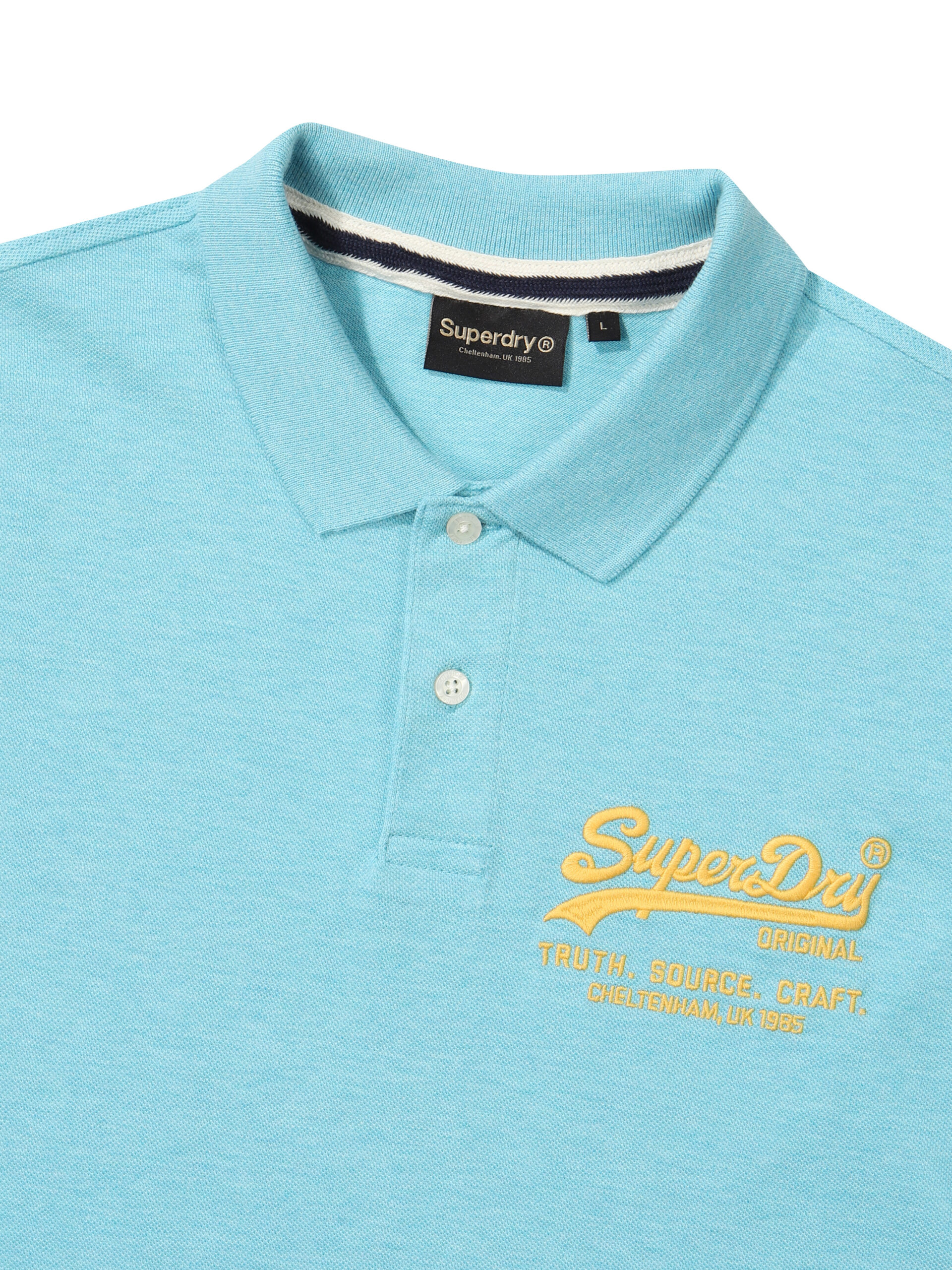 MUSCLE FIT HERITAGE POLO SHIRTS M SKYBLUE SDMSCDO02 KMSB 3