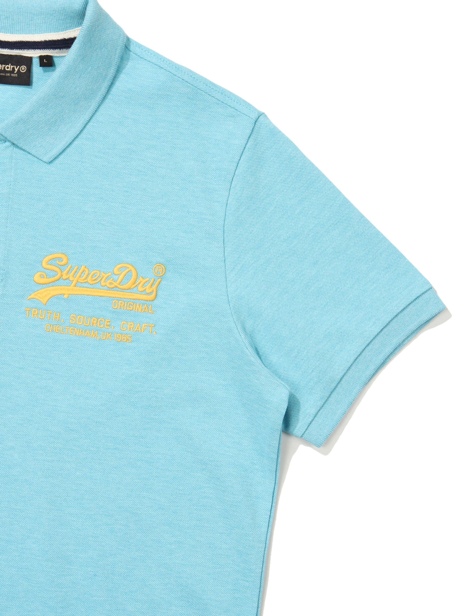 MUSCLE FIT HERITAGE POLO SHIRTS M SKYBLUE SDMSCDO02 KMSB 4