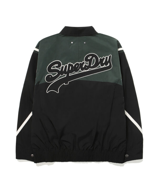 NYLON COLOR BLOCK FLIGHT JACKET BLACK SDUJWDO08 KBLK 2