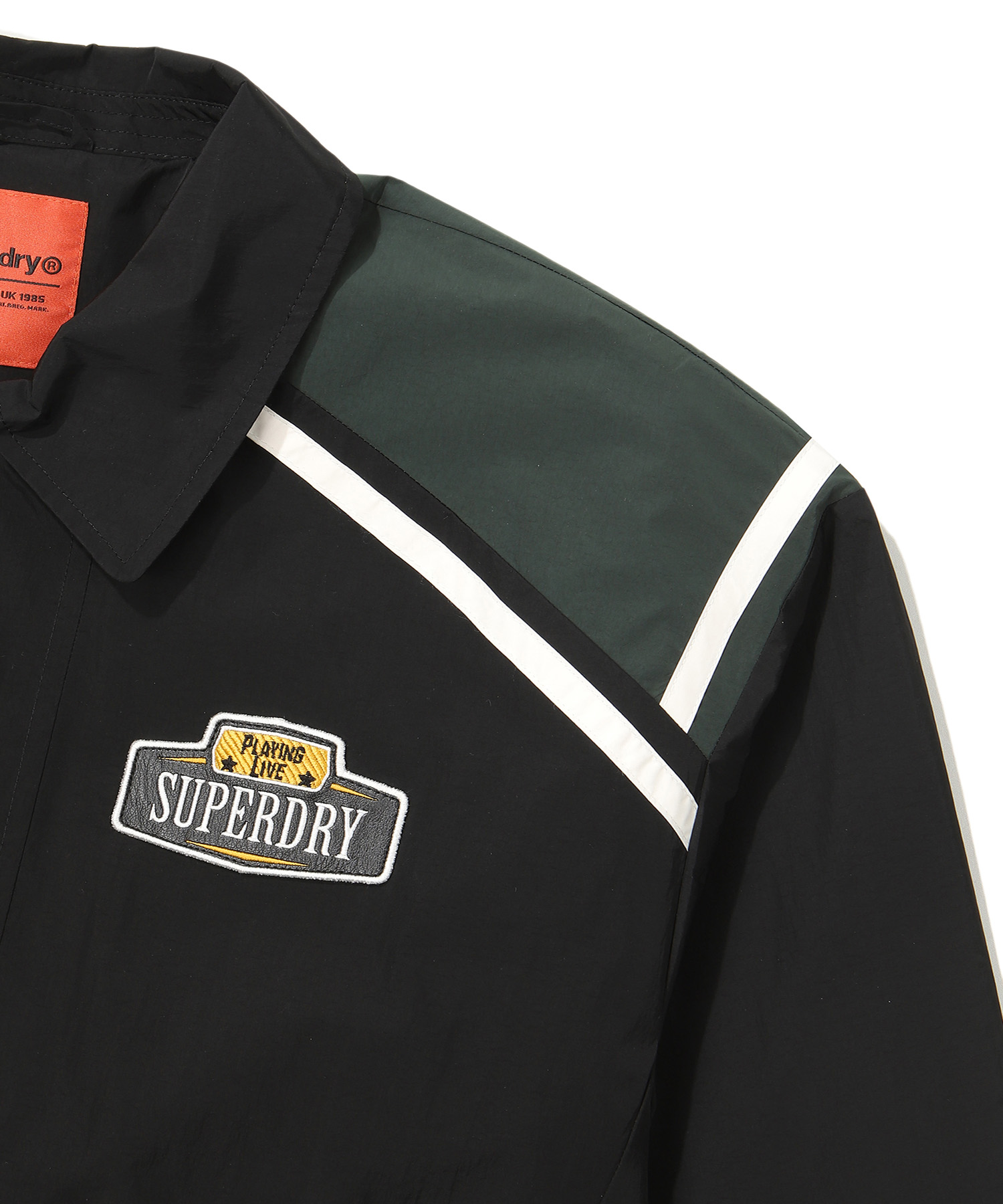 NYLON COLOR BLOCK FLIGHT JACKET BLACK SDUJWDO08 KBLK 4