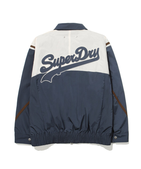 NYLON COLOR BLOCK FLIGHT JACKET D BLUE SDUJWDO08 KDBL 2