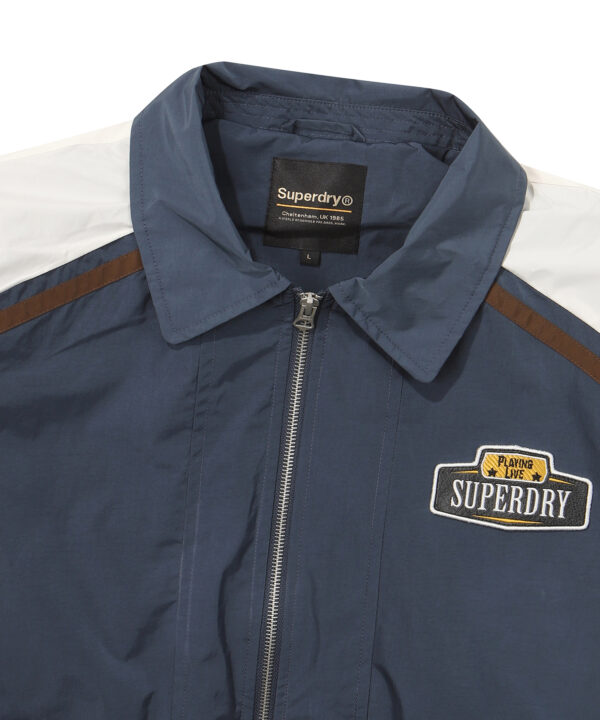 NYLON COLOR BLOCK FLIGHT JACKET D BLUE SDUJWDO08 KDBL 3