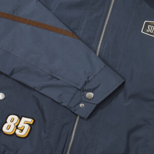 NYLON COLOR BLOCK FLIGHT JACKET D BLUE SDUJWDO08 KDBL 4