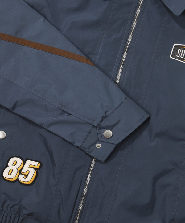 NYLON COLOR BLOCK FLIGHT JACKET D BLUE SDUJWDO08 KDBL 4