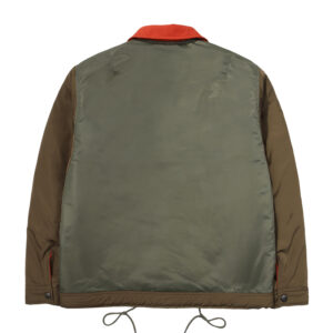 NYLON COLOUR BLOCK PADDING JACKET KHAKI SDUJPFO05 KKHK 2