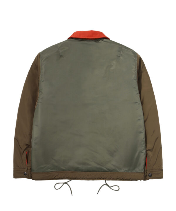 NYLON COLOUR BLOCK PADDING JACKET KHAKI SDUJPFO05 KKHK 2