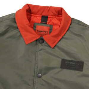 NYLON COLOUR BLOCK PADDING JACKET KHAKI SDUJPFO05 KKHK 3