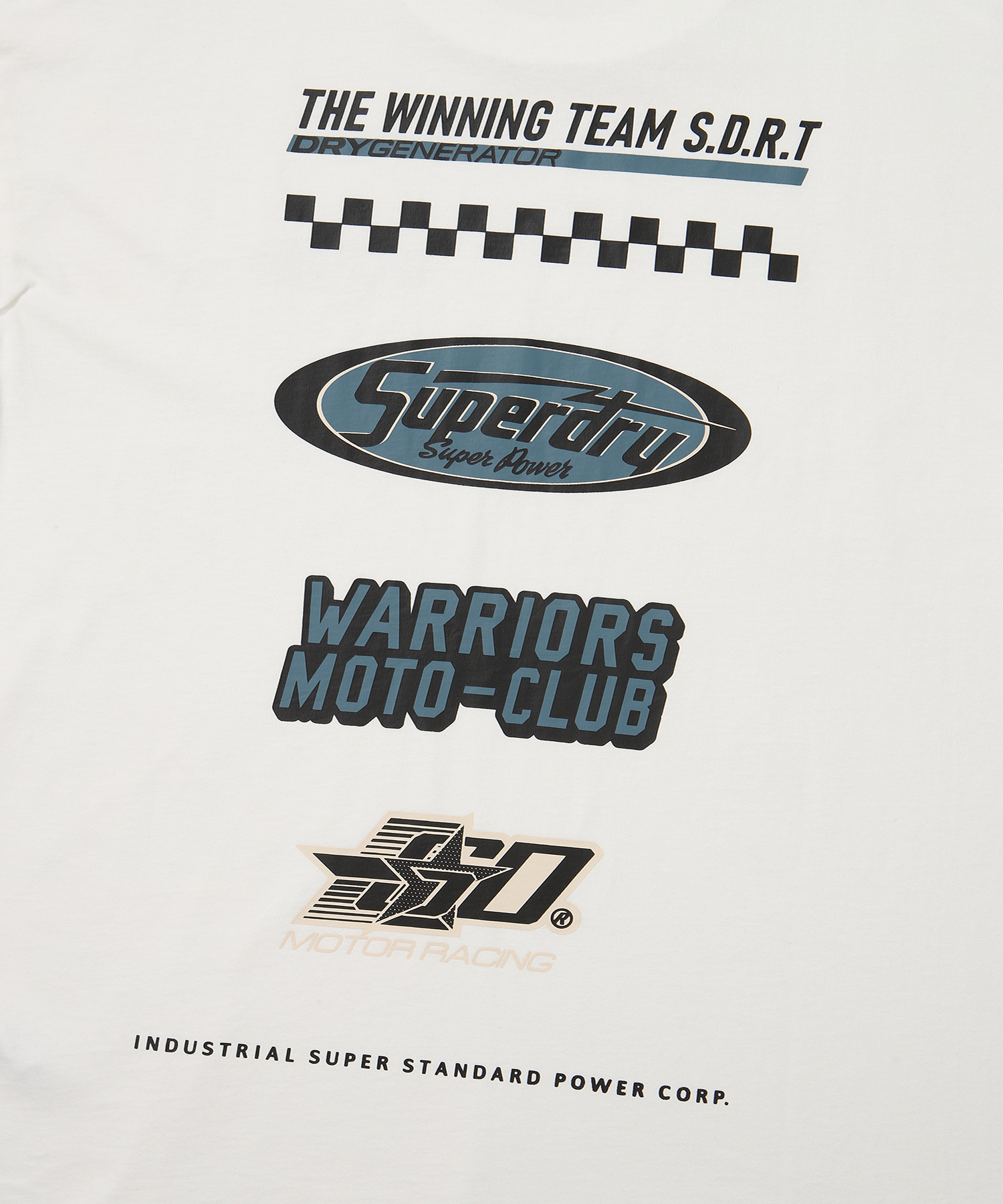 OVER FIT MOTOR CLUBE HALF T SHIRTS IVORY SDUSHDO29 KIVR 5