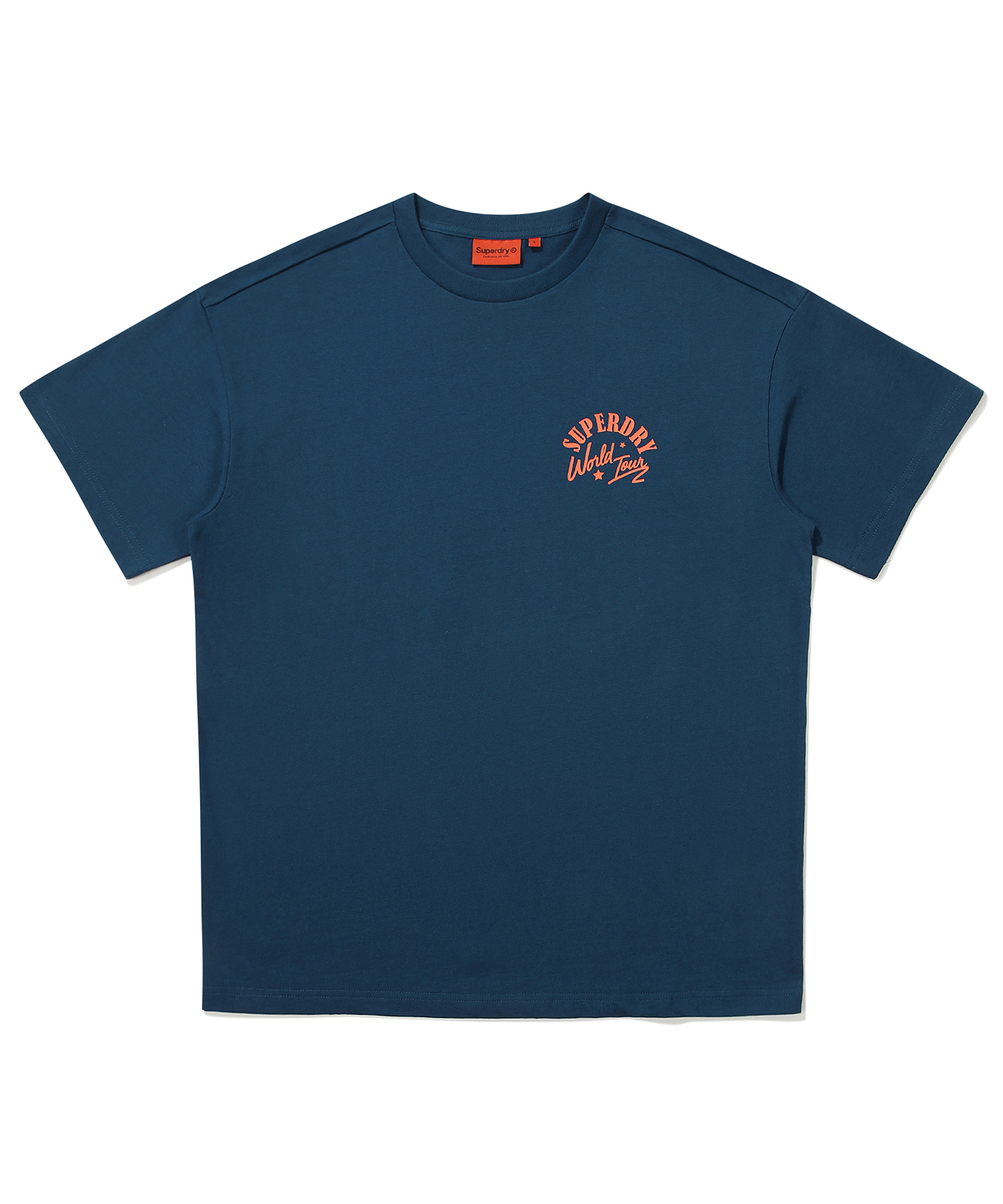 OVER FIT WORLD TOUR HALF T SHIRTS TEAL GREEN SDUSHDO36 KTGN 1