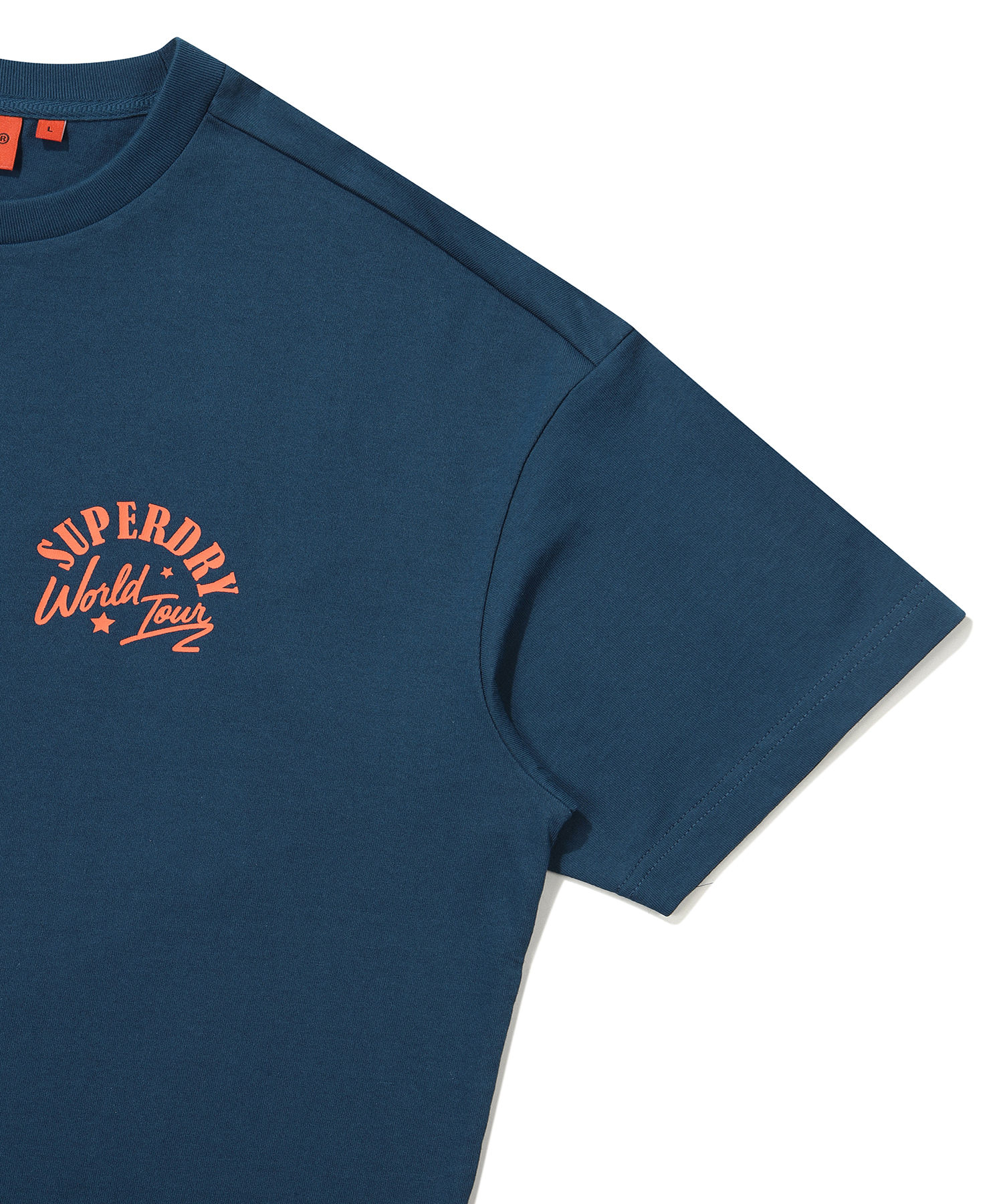 OVER FIT WORLD TOUR HALF T SHIRTS TEAL GREEN SDUSHDO36 KTGN 4