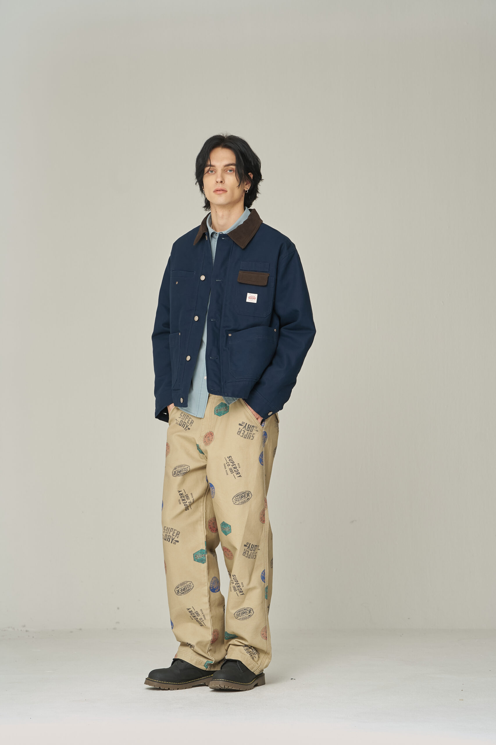 PADDED HUNTING JACKET NAVY SDMJPFO08 KNVY 1