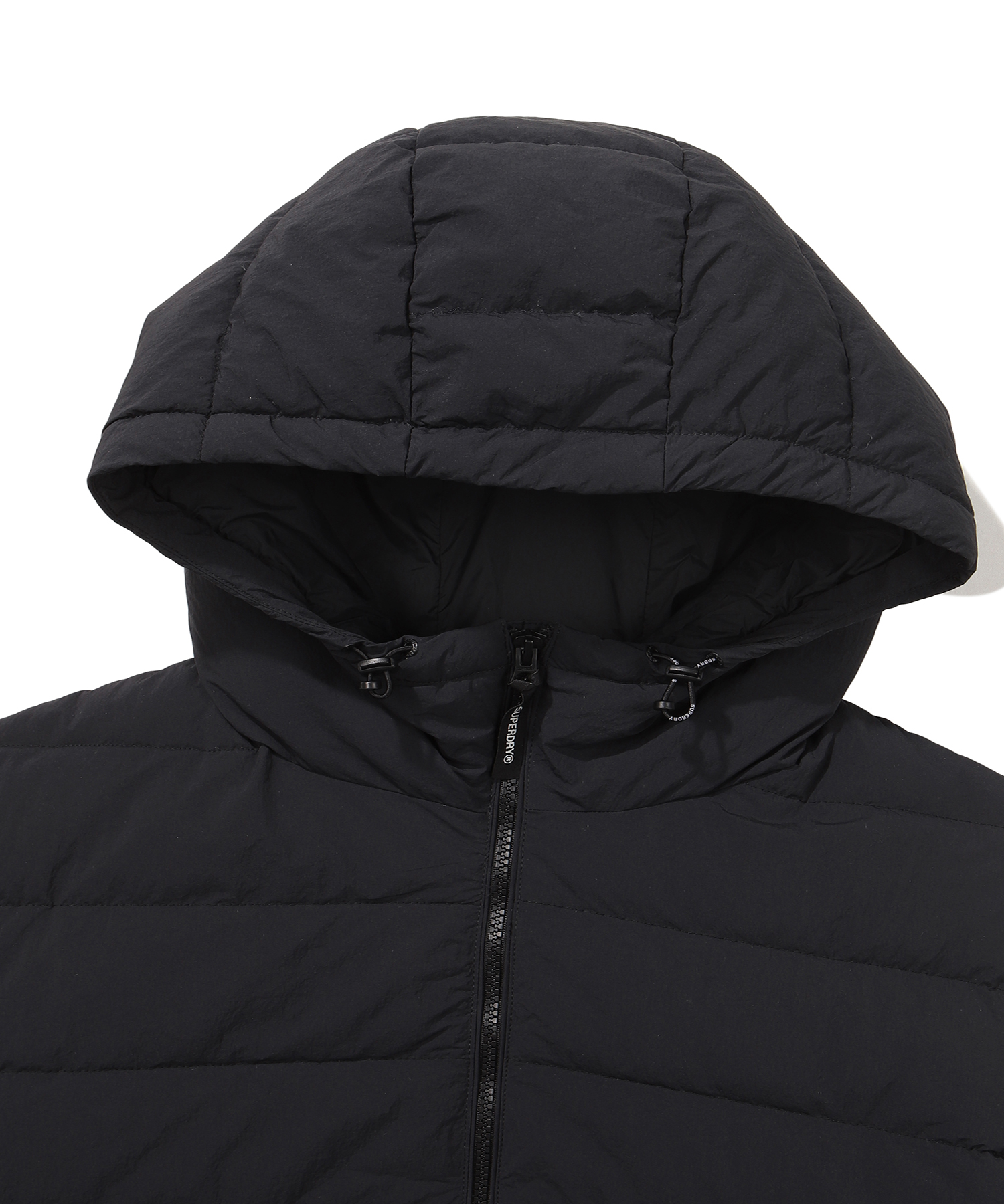 PUFFER HOODED JACKET BLACK SDMJPFO01 KBLK 3