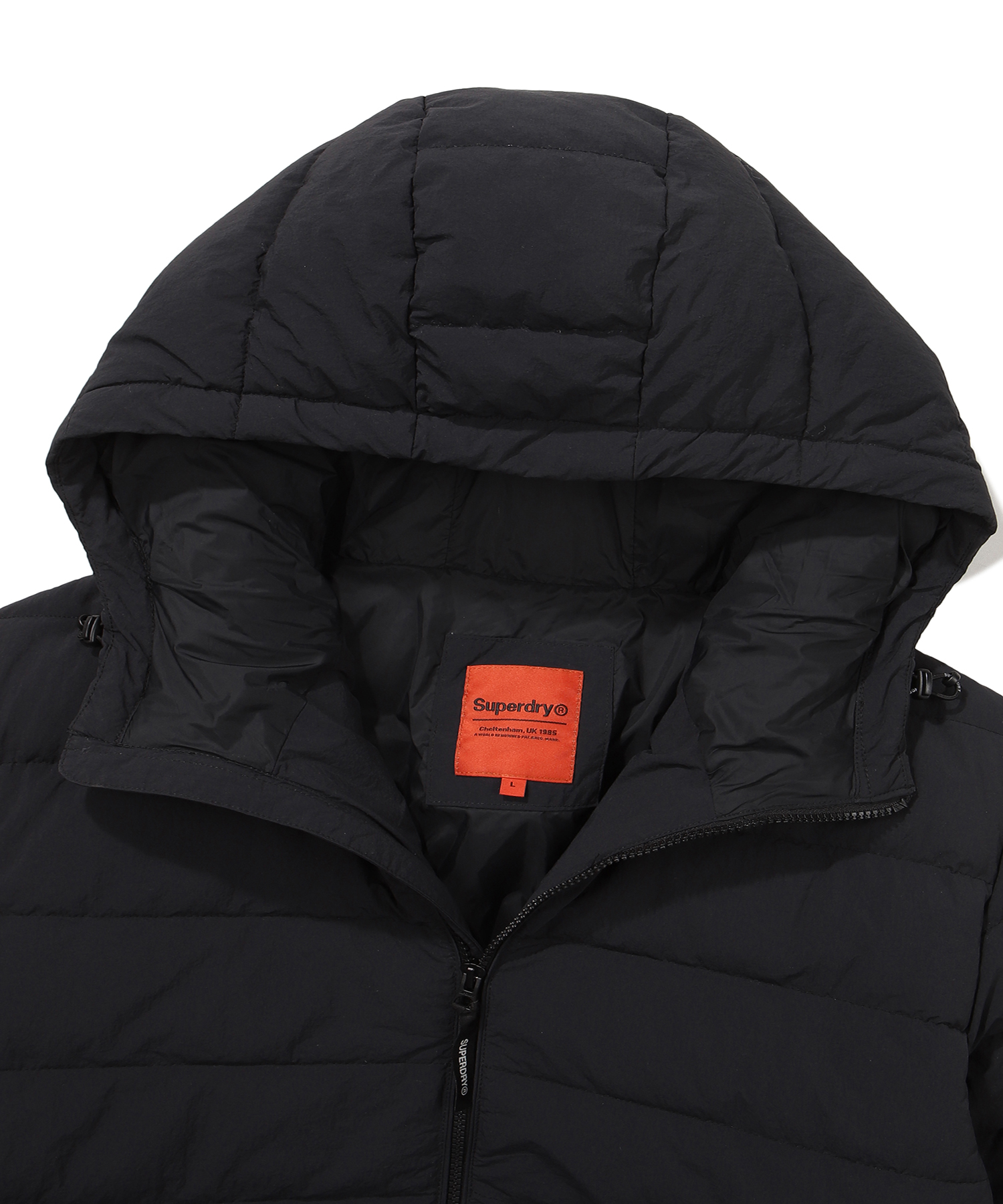 PUFFER HOODED JACKET BLACK SDMJPFO01 KBLK 4