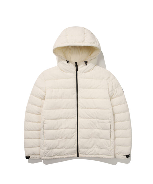 PUFFER HOODED JACKET IVORY SDMJPFO01 KIVR 1