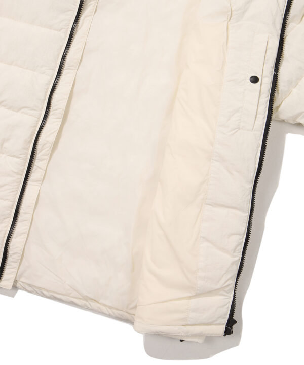PUFFER HOODED JACKET IVORY SDMJPFO01 KIVR 3