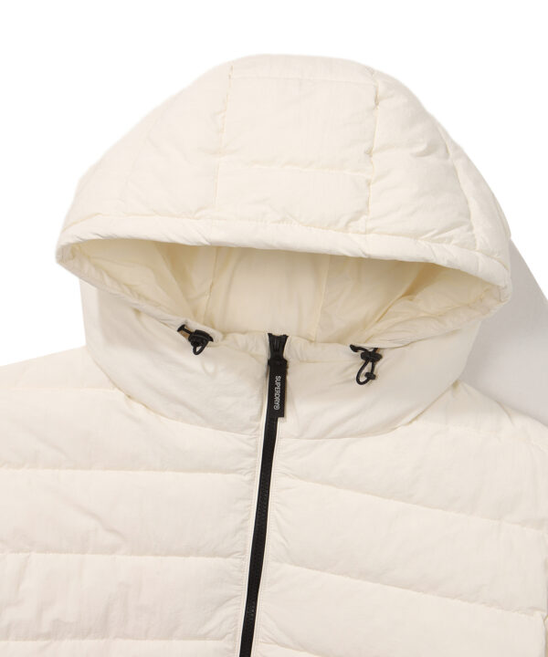 PUFFER HOODED JACKET IVORY SDMJPFO01 KIVR 4