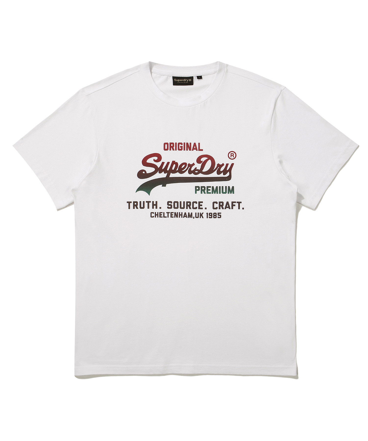 REGULAR FIT 1985 HALF T SHIRTS 1 WHITE SDUSHDO02 KWHT 1