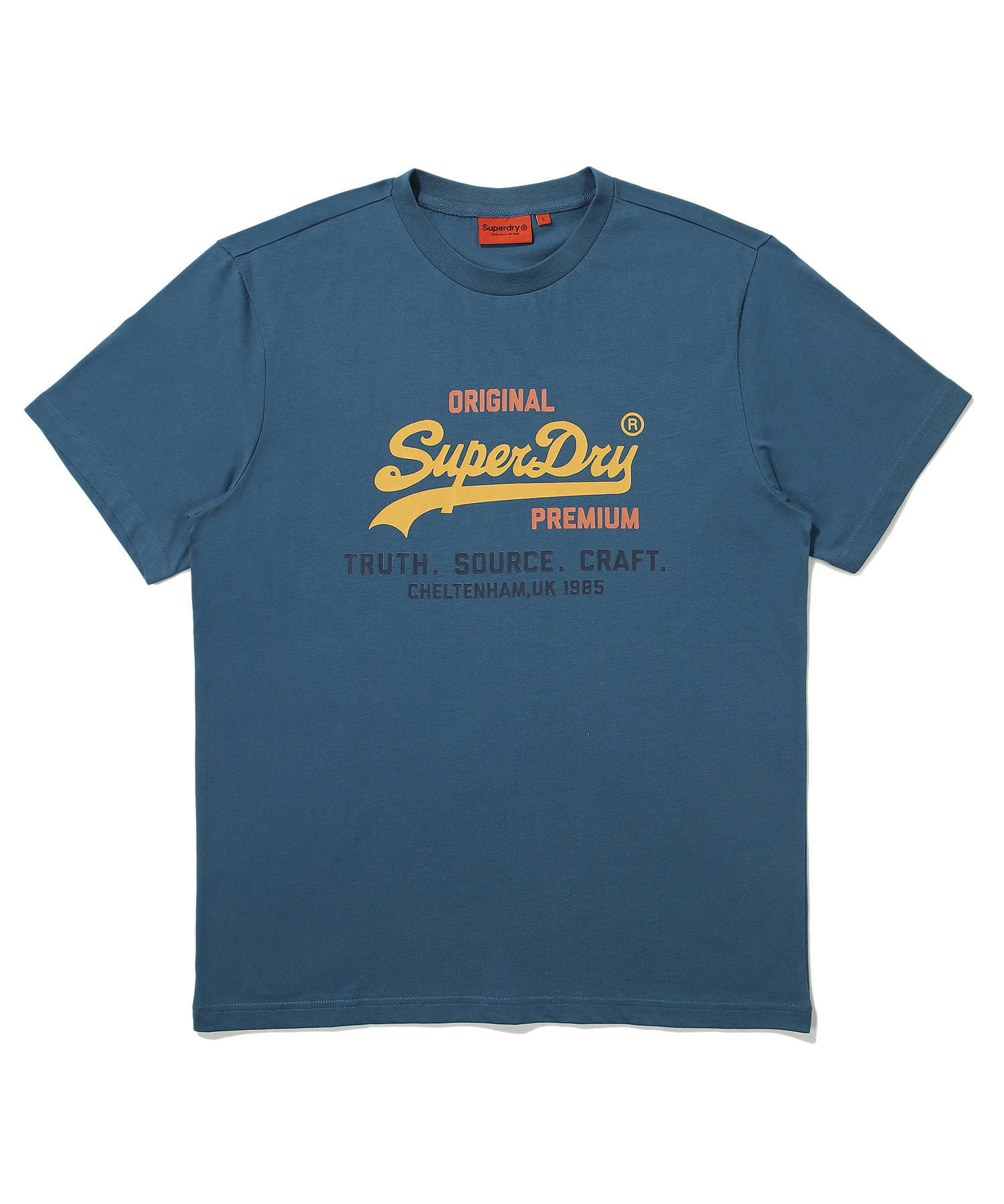 REGULAR FIT 1985 HALF T SHIRTS BLUE SDUSHDO01 KBLE 1