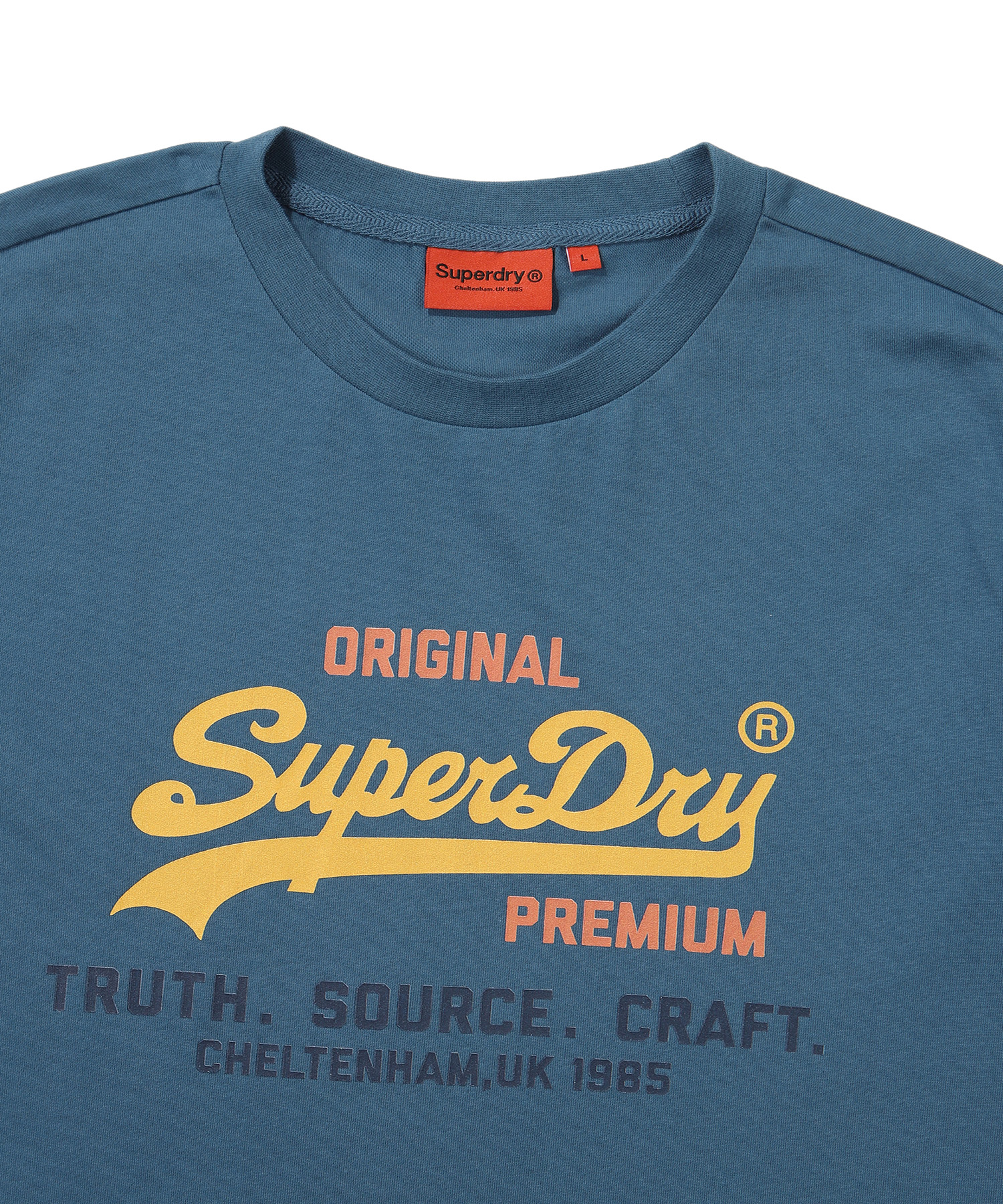 REGULAR FIT 1985 HALF T SHIRTS BLUE SDUSHDO01 KBLE 3