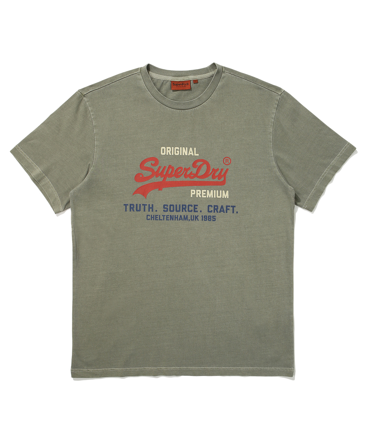 REGULAR FIT 1985 HALF T SHIRTS KHAKI SDUSHDO01 KKHK 1
