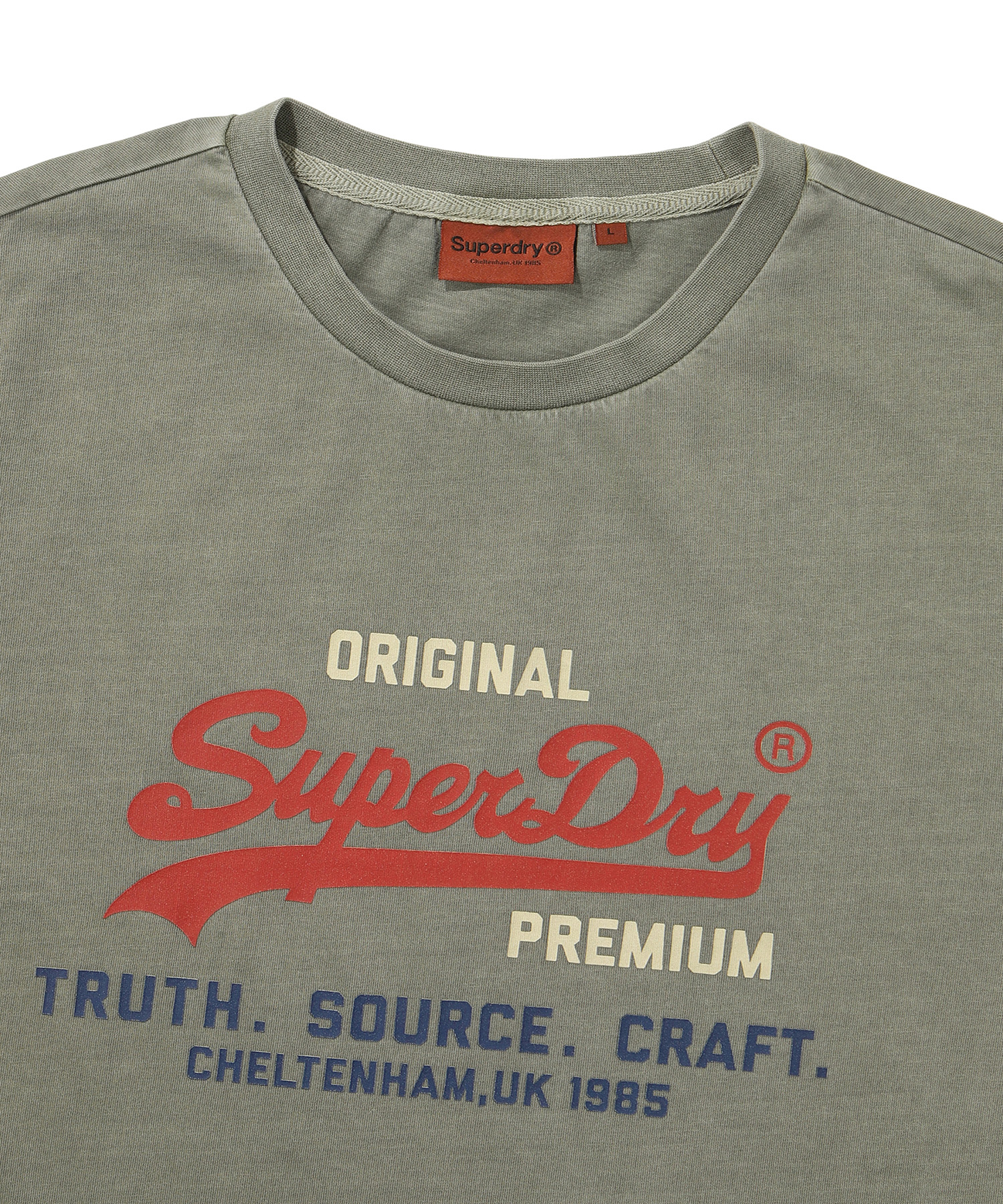 REGULAR FIT 1985 HALF T SHIRTS KHAKI SDUSHDO01 KKHK 3