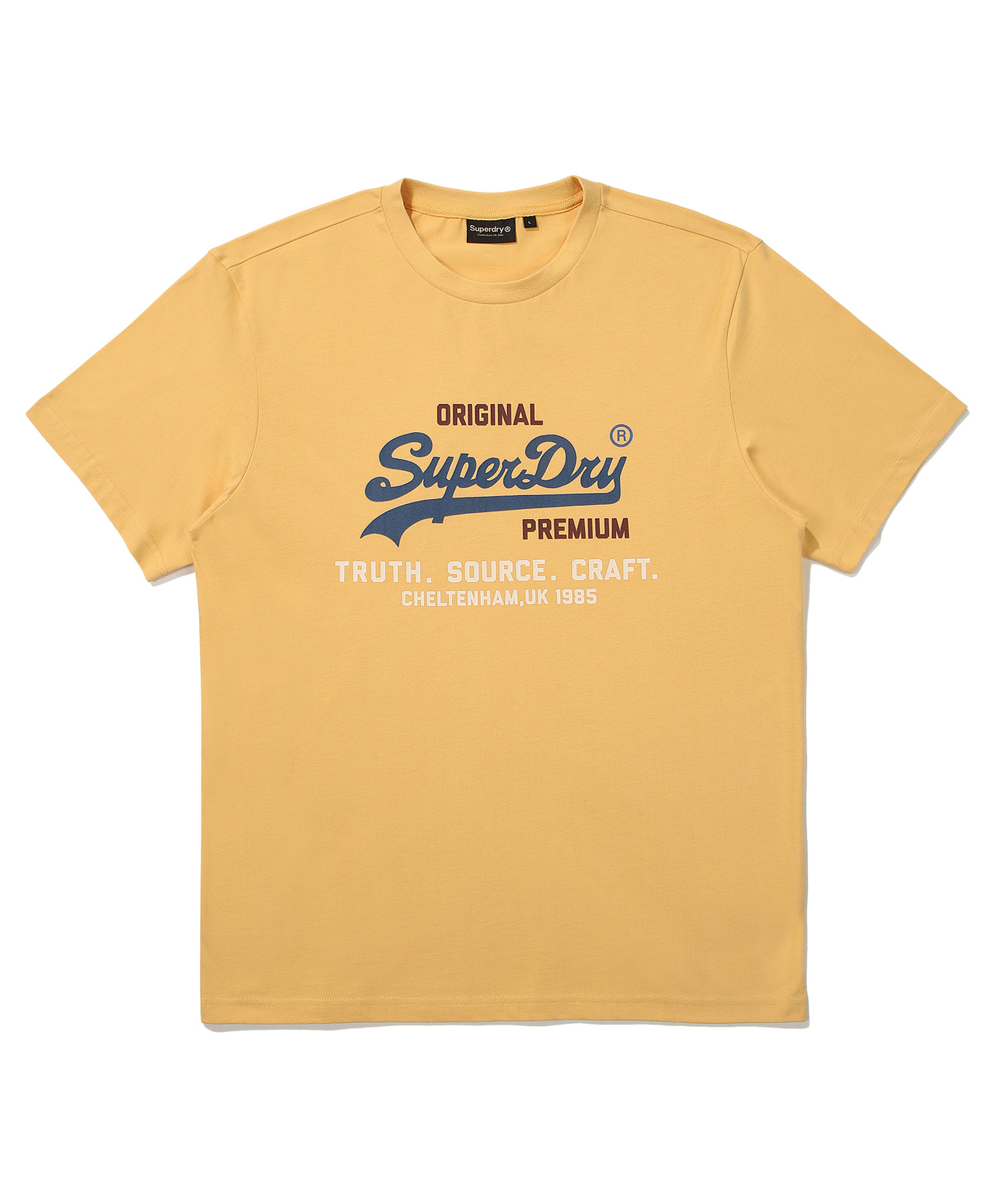 REGULAR FIT 1985 HALF T SHIRTS MUSTARD SDUSHDO01MTD 1
