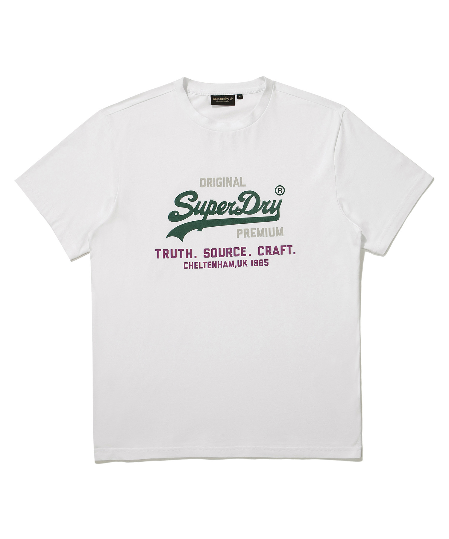 REGULAR FIT 1985 HALF T SHIRTS WHITE SDUSHDO01WHT 1