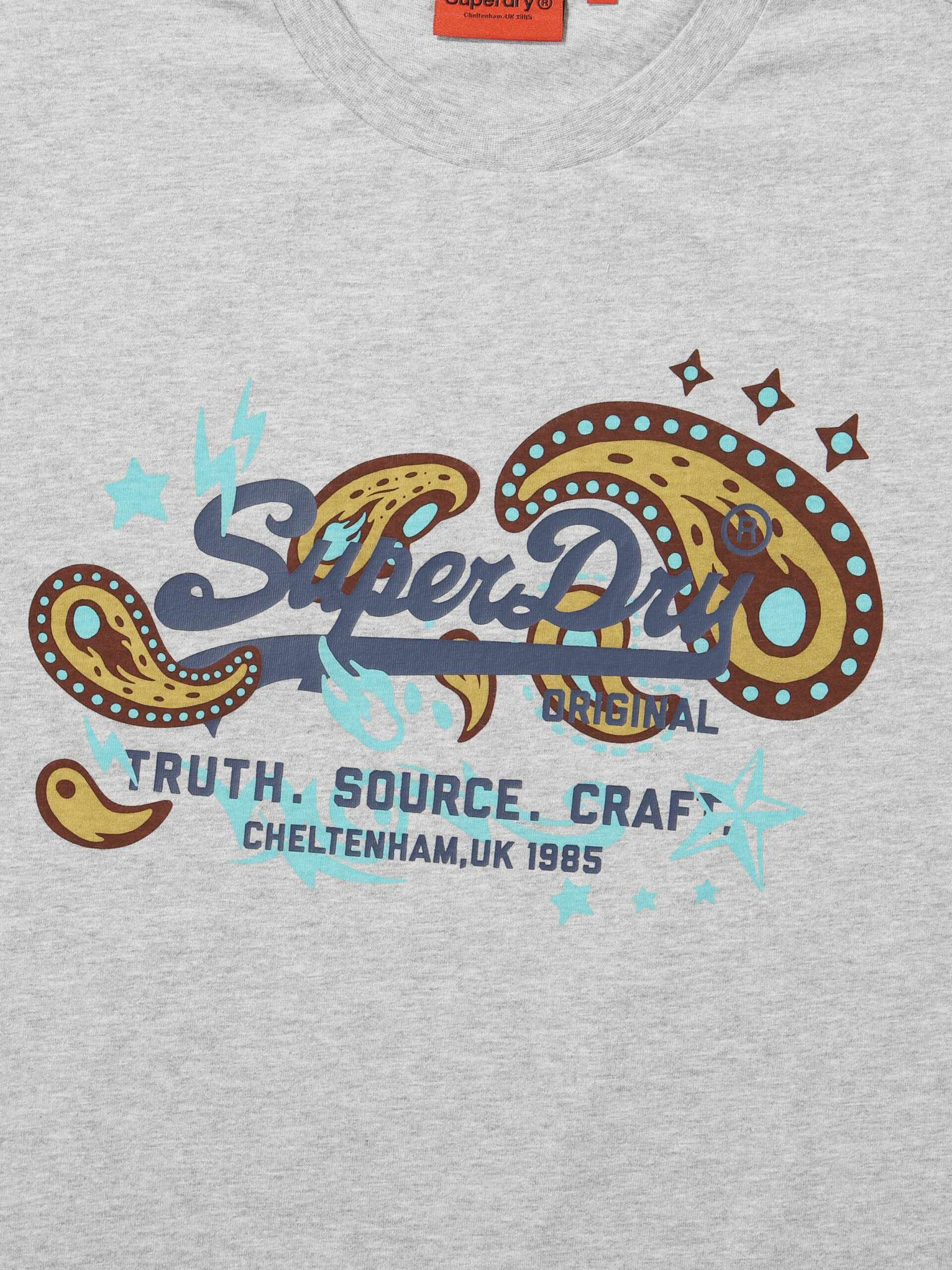 REGULAR FIT 1985 PAISLEY HALF T SHIRTS M.GREY SDUSHDO06MGR 4