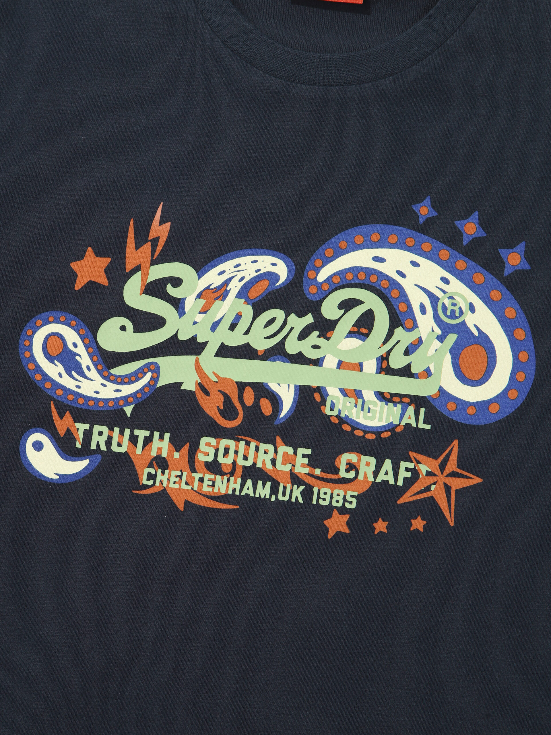 REGULAR FIT 1985 PAISLEY HALF T SHIRTS NAVY SDUSHDO06 KNVY 4