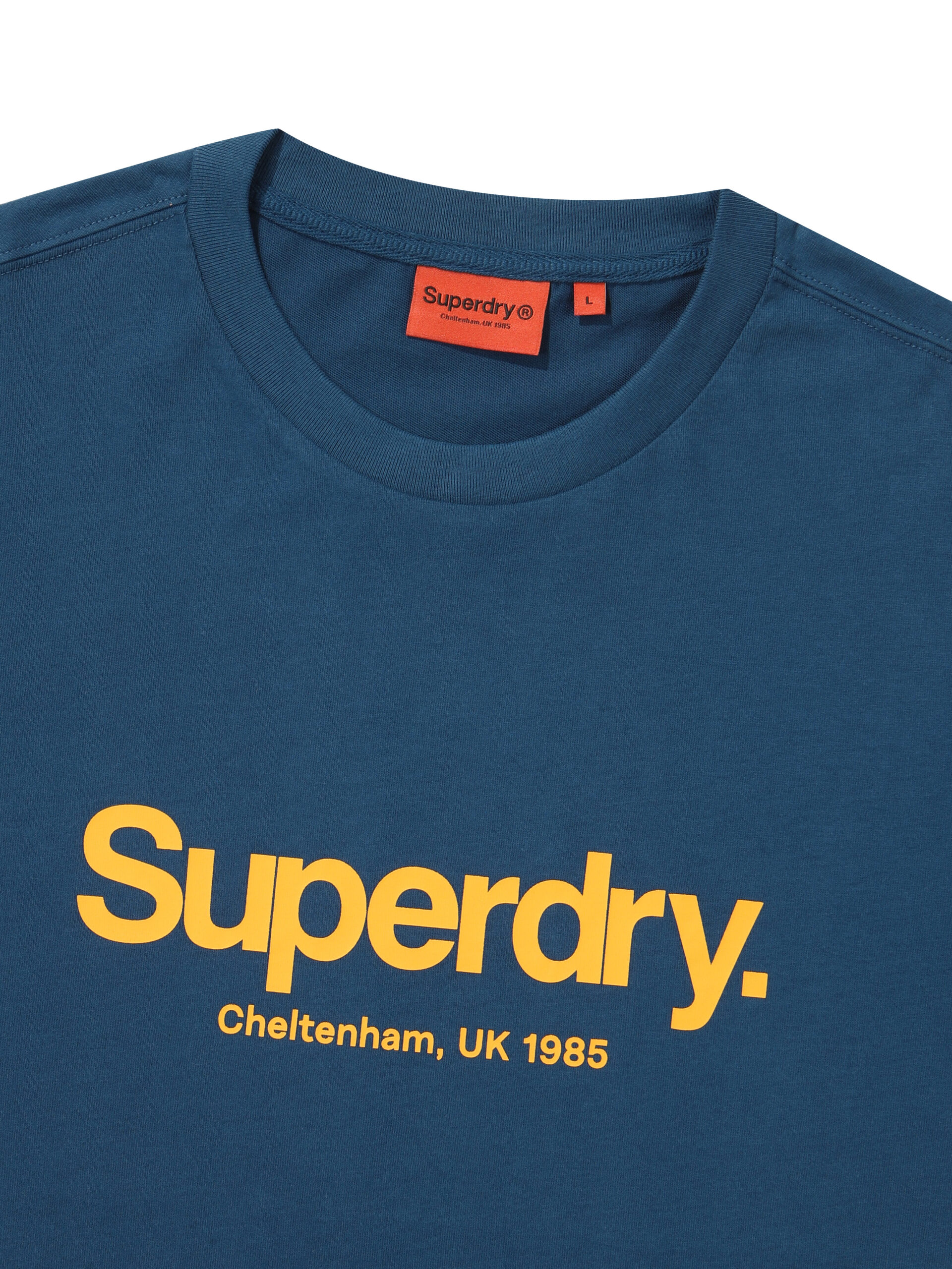 REGULAR FIT CORE BIG LOGO HALF T SHIRTS TEAL GREEN SDUSHDO08TGN 3