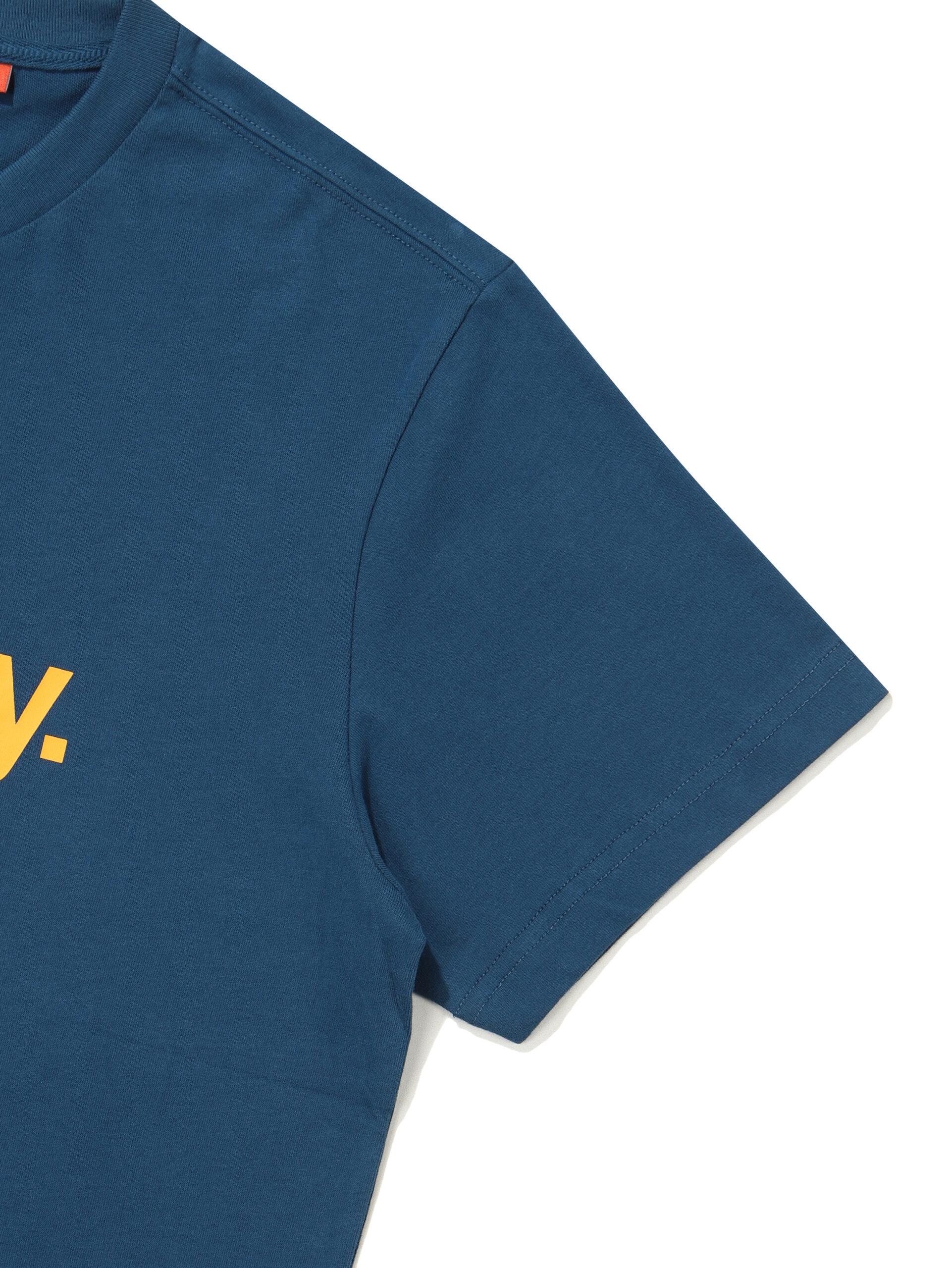 REGULAR FIT CORE BIG LOGO HALF T SHIRTS TEAL GREEN SDUSHDO08TGN 4