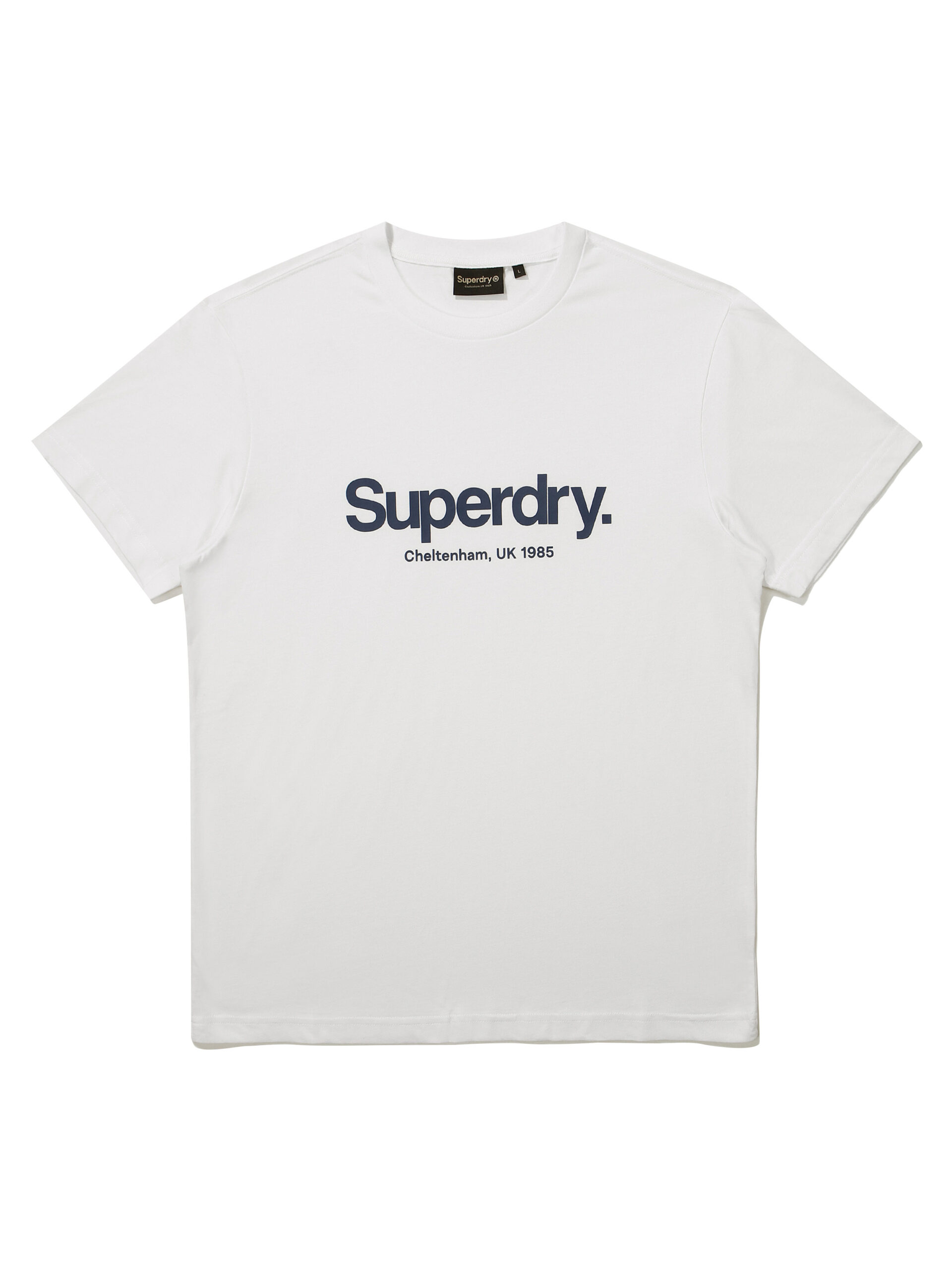 REGULAR FIT CORE BIG LOGO HALF T SHIRTS WHITE SDUSHDO08WHT 1