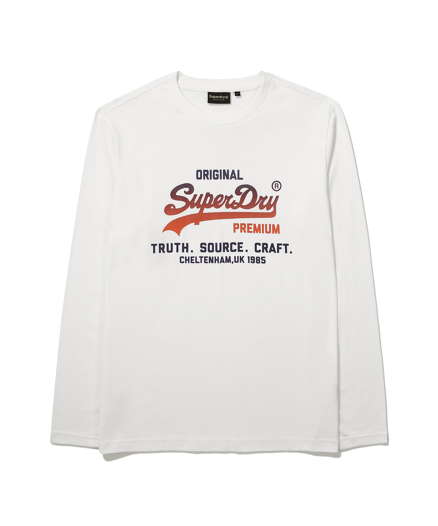 REGULAR FIT GRADATION LONG SLEEVE WHITE SDUTGDO02 KWHT 1