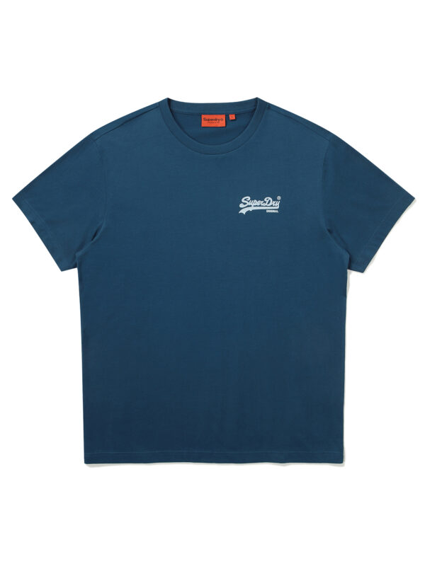 REGULAR FIT HERITAGE DOUBLE LOGO HALF T SHIRTS TEAL GREEN SDUSHDO11 KTGN 1