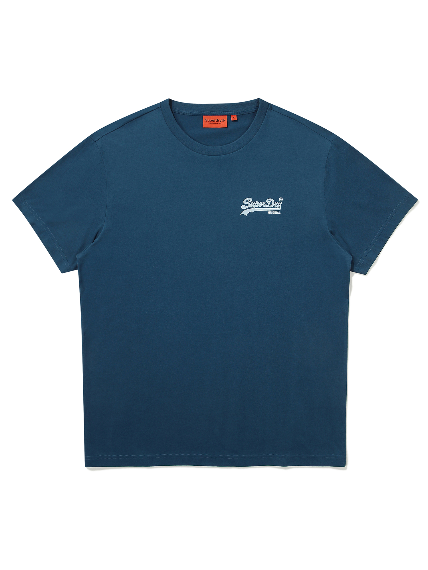 REGULAR FIT HERITAGE DOUBLE LOGO HALF T SHIRTS TEAL GREEN SDUSHDO11 KTGN 1