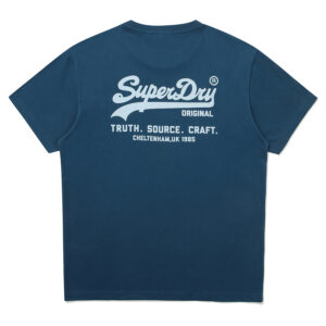 REGULAR FIT HERITAGE DOUBLE LOGO HALF T SHIRTS TEAL GREEN SDUSHDO11 KTGN 2