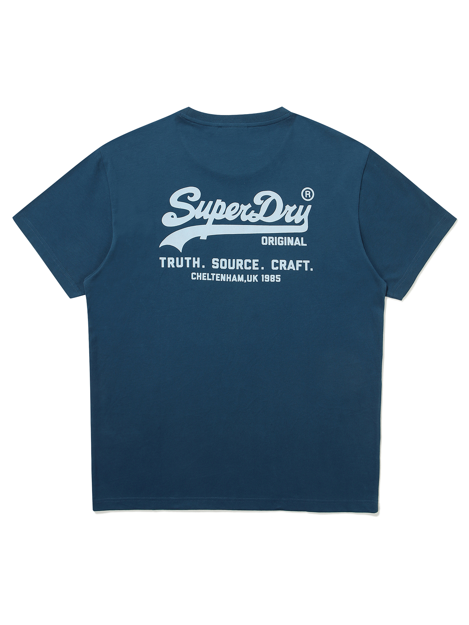 REGULAR FIT HERITAGE DOUBLE LOGO HALF T SHIRTS TEAL GREEN SDUSHDO11 KTGN 2