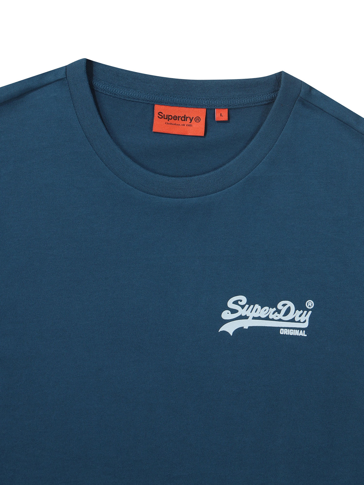 REGULAR FIT HERITAGE DOUBLE LOGO HALF T SHIRTS TEAL GREEN SDUSHDO11 KTGN 3