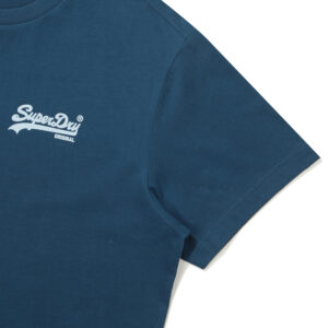 REGULAR FIT HERITAGE DOUBLE LOGO HALF T SHIRTS TEAL GREEN SDUSHDO11 KTGN 4
