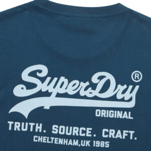REGULAR FIT HERITAGE DOUBLE LOGO HALF T SHIRTS TEAL GREEN SDUSHDO11 KTGN 5