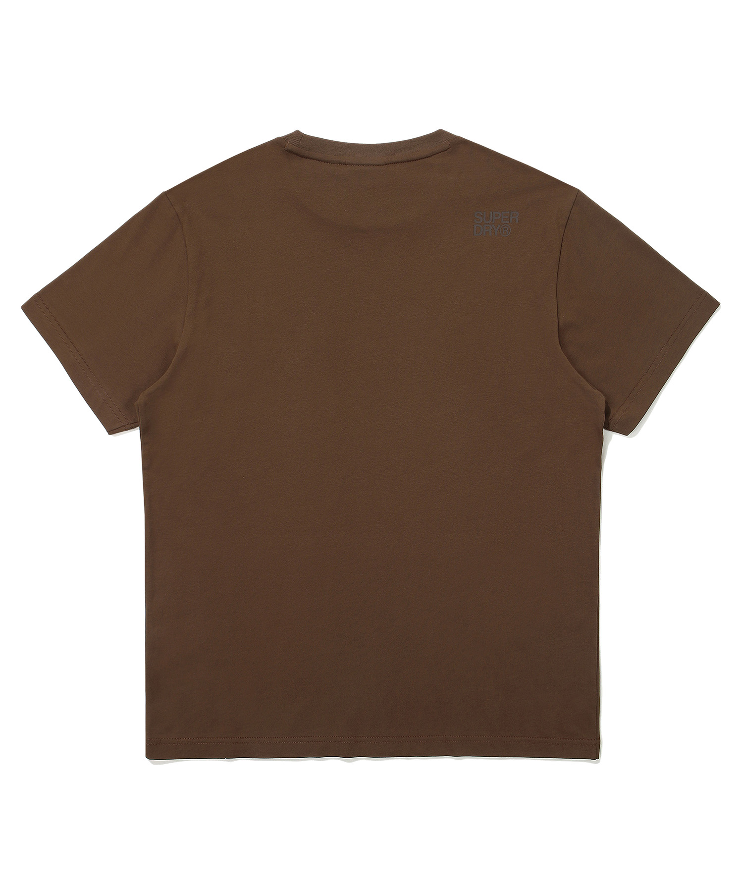 REGULAR FIT HERITAGE SMALL LOGO HALF T SHIRTS BROWN SDUSHDO10 KBRW 2