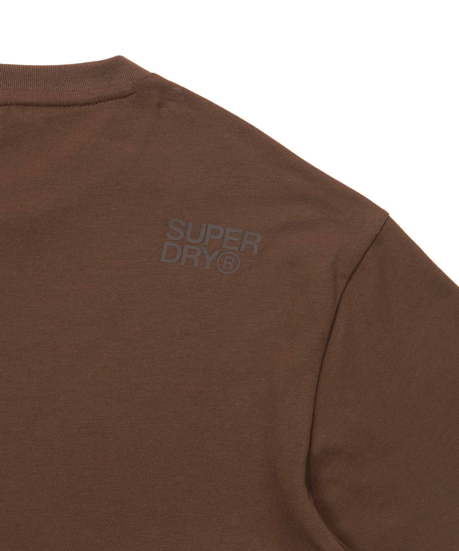 REGULAR FIT HERITAGE SMALL LOGO HALF T SHIRTS BROWN SDUSHDO10 KBRW 5