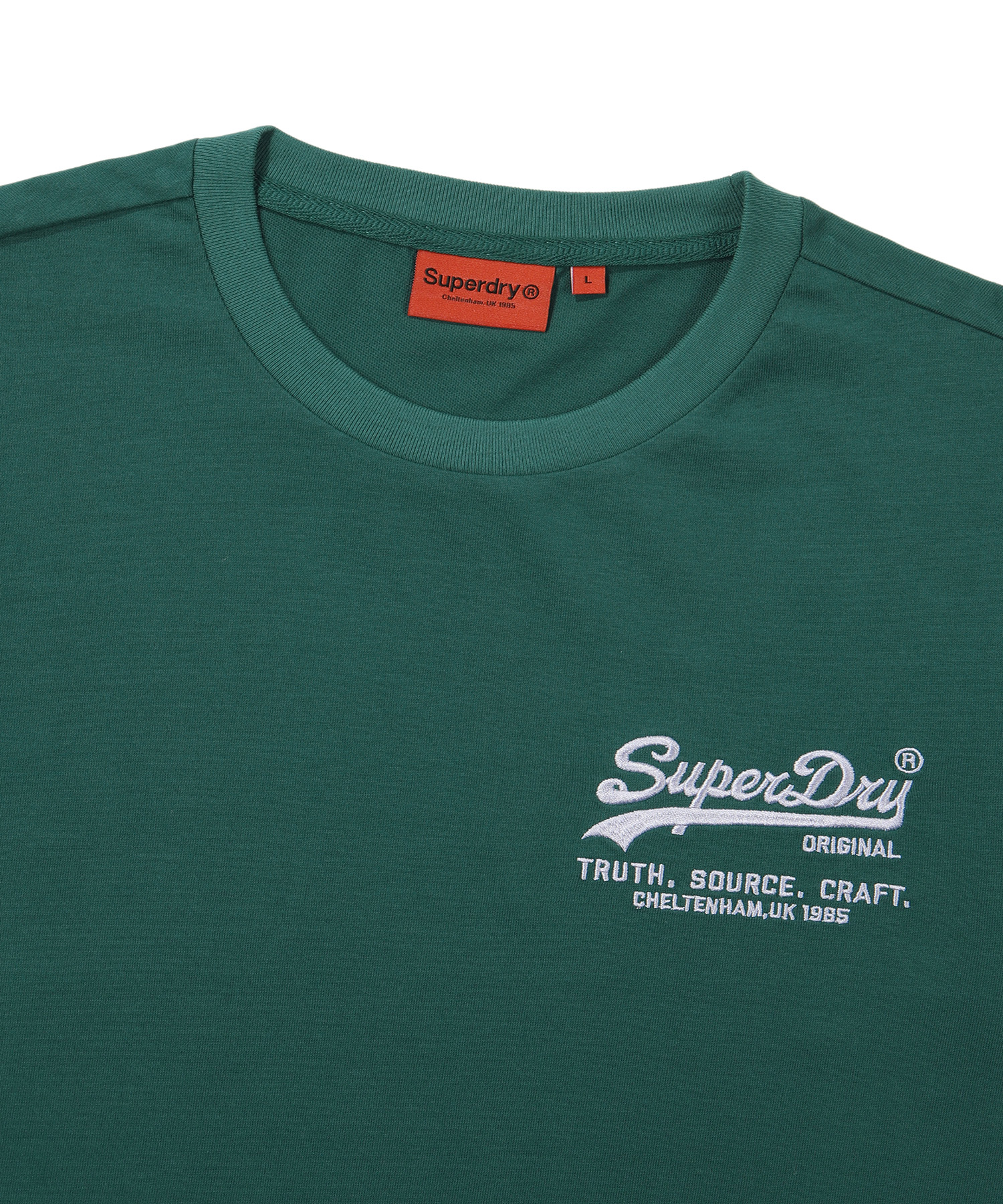 REGULAR FIT HERITAGE SMALL LOGO HALF T SHIRTS GREEN SDUSHDO10 KGRN 3