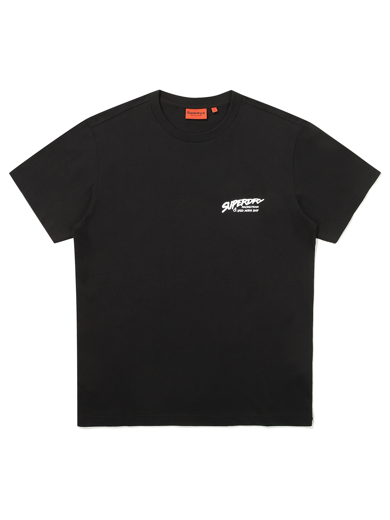 REGULAR FIT RACER HALF T SHIRTS BLACK SDUSHDO27 KBLK 1