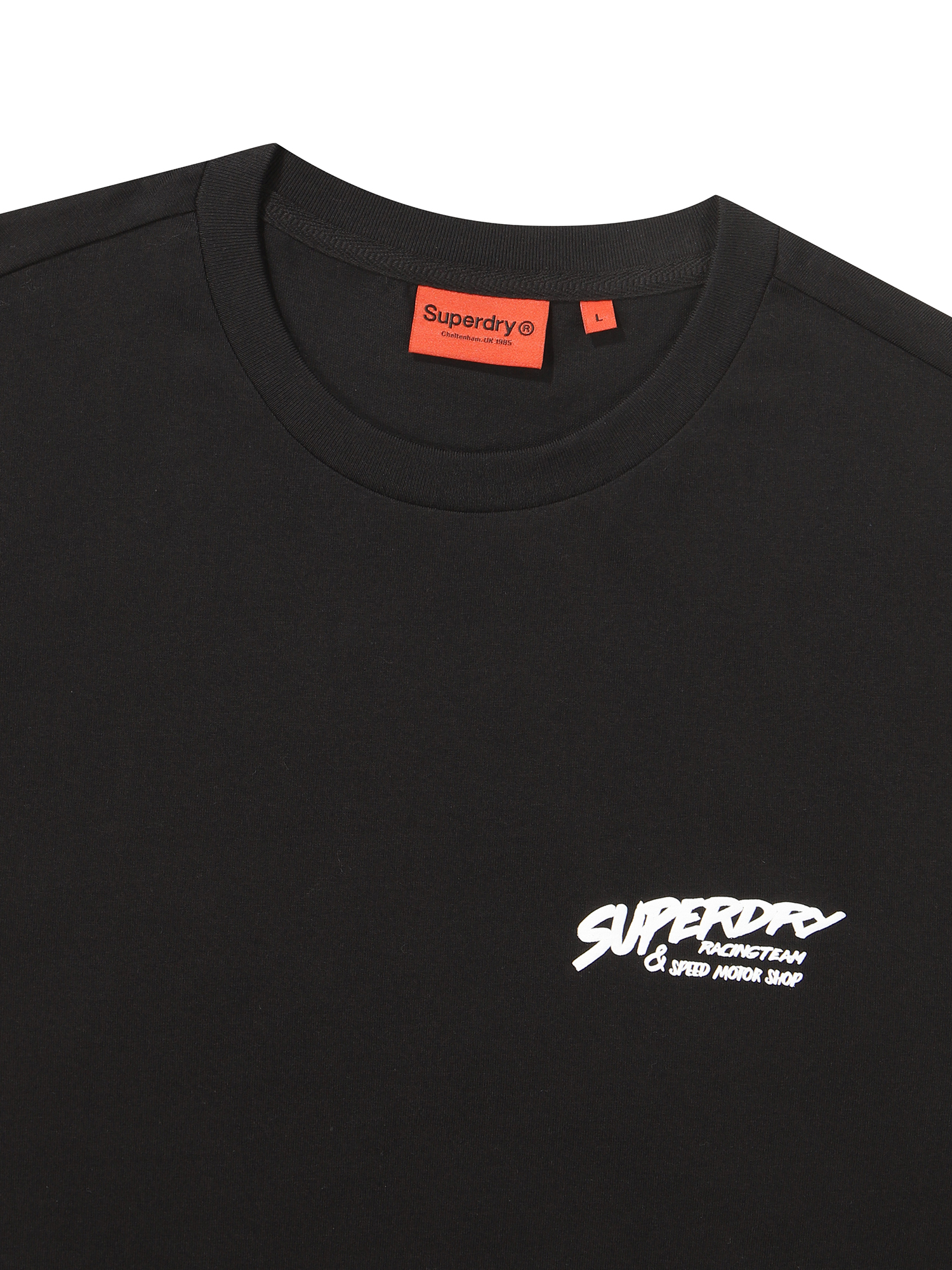 REGULAR FIT RACER HALF T SHIRTS BLACK SDUSHDO27 KBLK 3